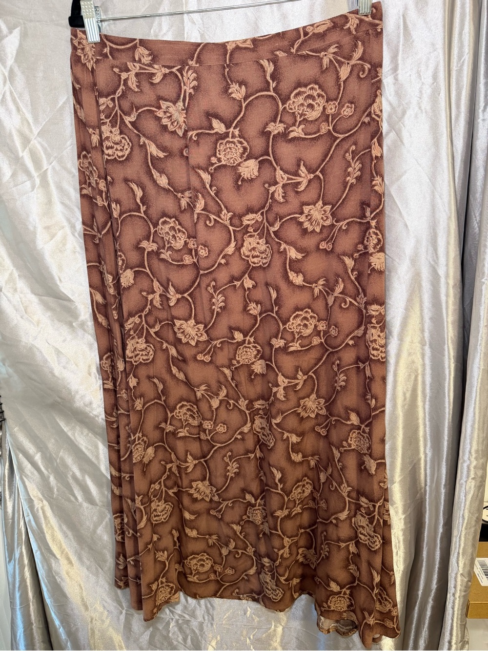 Vintage Cottage Core Sergio Valence Y2K Floral Midi Skirt Size XL